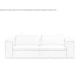 Fabric sofa Cenaia
