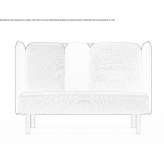 Sound-absorbing office sofa/office cabin Inirida
