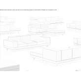 Segmentowa sofa materiałowa Abegondo