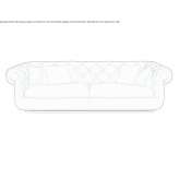 Quilted 3-seater velvet sofa Rohrmoos