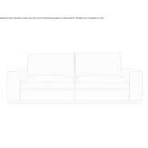 Skórzana sofa 2-osobowa Ransart