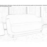 Fabric lounge sofa Cunday