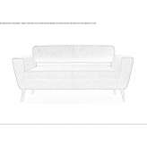Sofa materiałowa 2-osobowa Iacobeni