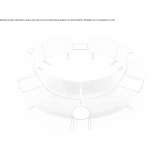 Sectional curved fabric sofa Wervik