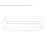 3-seater fabric sofa Manhay