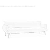 3-seater fabric sofa Meduno