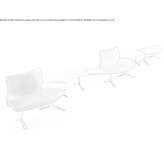 Sectional curved fabric sofa Wervik