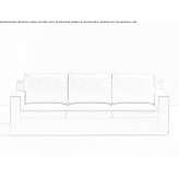 3-seater fabric sofa Engeln