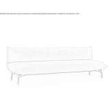 3-seater fabric sofa Meduno
