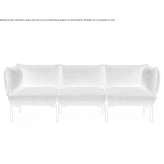 Sofa materiałowa 3-osobowa Skreia