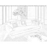 Segmentowa sofa materiałowa Domanin