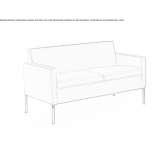 Two-seater sofa with fire-resistant padding Grasse