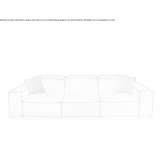 Skórzana sofa segmentowa 3-osobowa Stargard