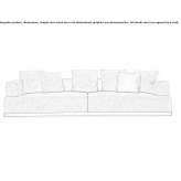 Sectional fabric sofa Magura