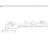 Sectional fabric sofa Bakhmach