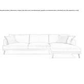 Sectional fabric sofa Bayard
