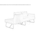 Modułowa sofa z tkaniny Caujul