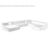 Corner fabric sofa with a chaise longue Luyando