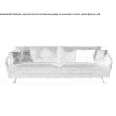 Sofa materiałowa ze zdejmowanym pokrowcem Itati