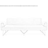Sofa materiałowa 3-osobowa Caujul