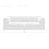 Segmentowa modułowa 2-osobowa sofa materiałowa Grafrath