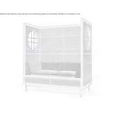 Dwuosobowa sofa igusa z wysokim oparciem Zuni