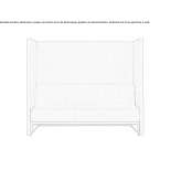 Fabric sofa with high backrest Brdovec