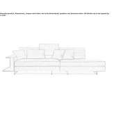 Sectional fabric sofa with removable cover Oberbiel
