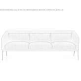 3-seater fabric sofa Eimen