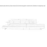 Sectional fabric sofa with removable cover Oberbiel