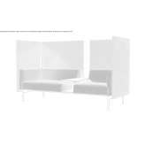 Sectional fabric sofa with high backrest Idritsa