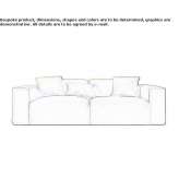Leather 2-seater sofa Bresles