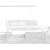 Sectional fabric lounge sofa Negresti