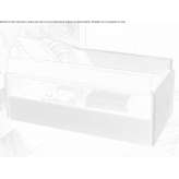 A fold-out fabric sofa with storage space Naleczow
