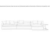 Sectional fabric sofa Radomsko