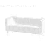 3-seater fabric sofa with fire-resistant padding Sexi
