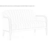 Dwuosobowa sofa tapicerowana Stanghe