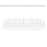 Sectional fabric sofa with removable cover Oberbiel