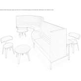 Sectional fabric sofa Luzaga