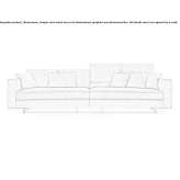 Sectional fabric sofa Oberbiel