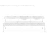 Modular 3-seater fabric sofa Gimry