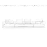 Sectional fabric sofa Santanyi