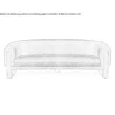 3-seater velvet sofa Eljas