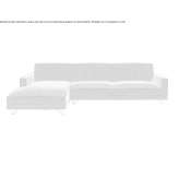 Sofa materiałowa 3-osobowa z szezlongiem Ofena