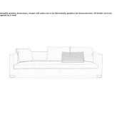 3-seater fabric sofa Childers