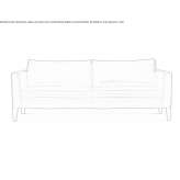 Leather sofa Blyton