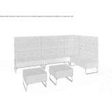 Sectional fabric sofa Briesen