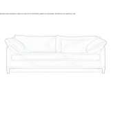3-seater velvet sofa with a removable cover Pridraga