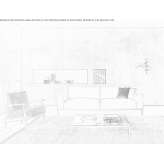 2-seater fabric sofa Javier