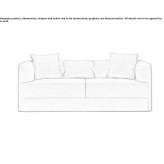 2-seater fabric sofa Worksop